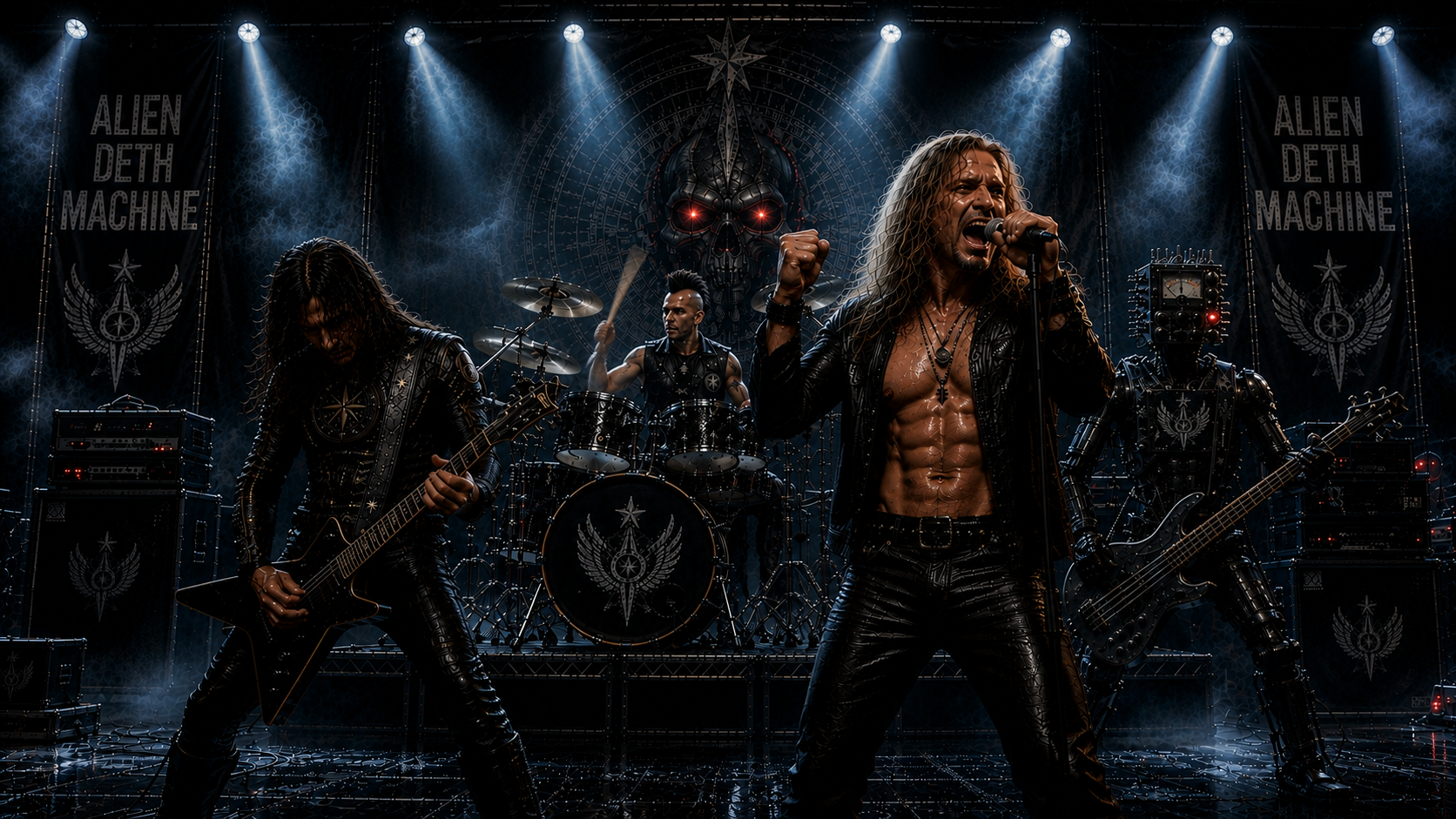 Alien Deth Machine performing at its only known live appearance