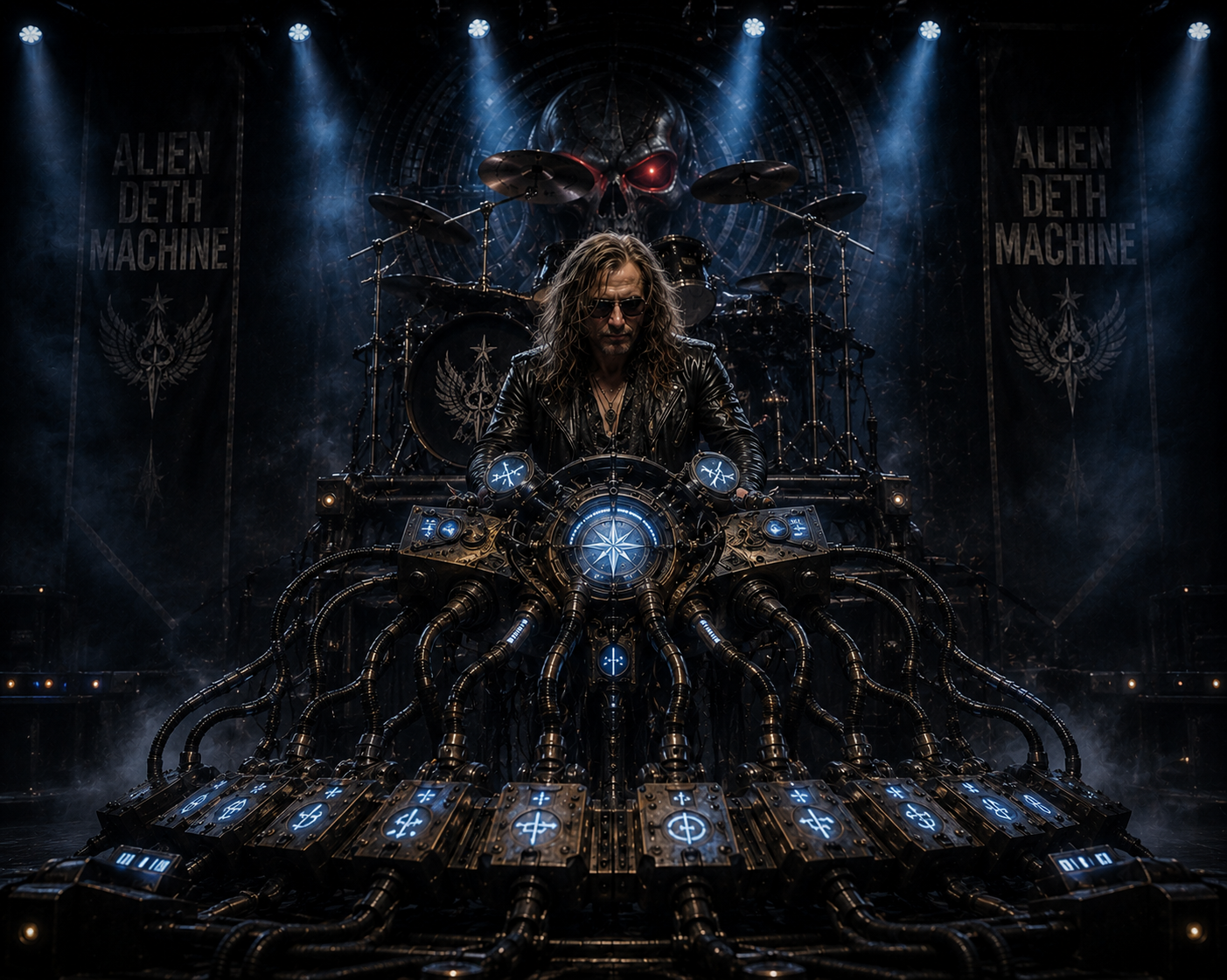 Alien Deth Machine gallery artwork featuring Kunning and the machine.